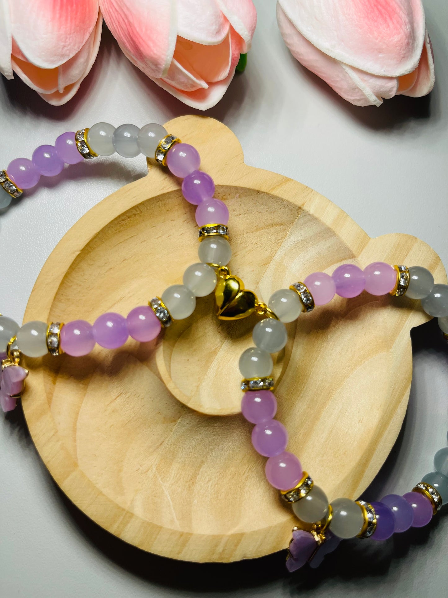 Purple Butterfly BFF Armband