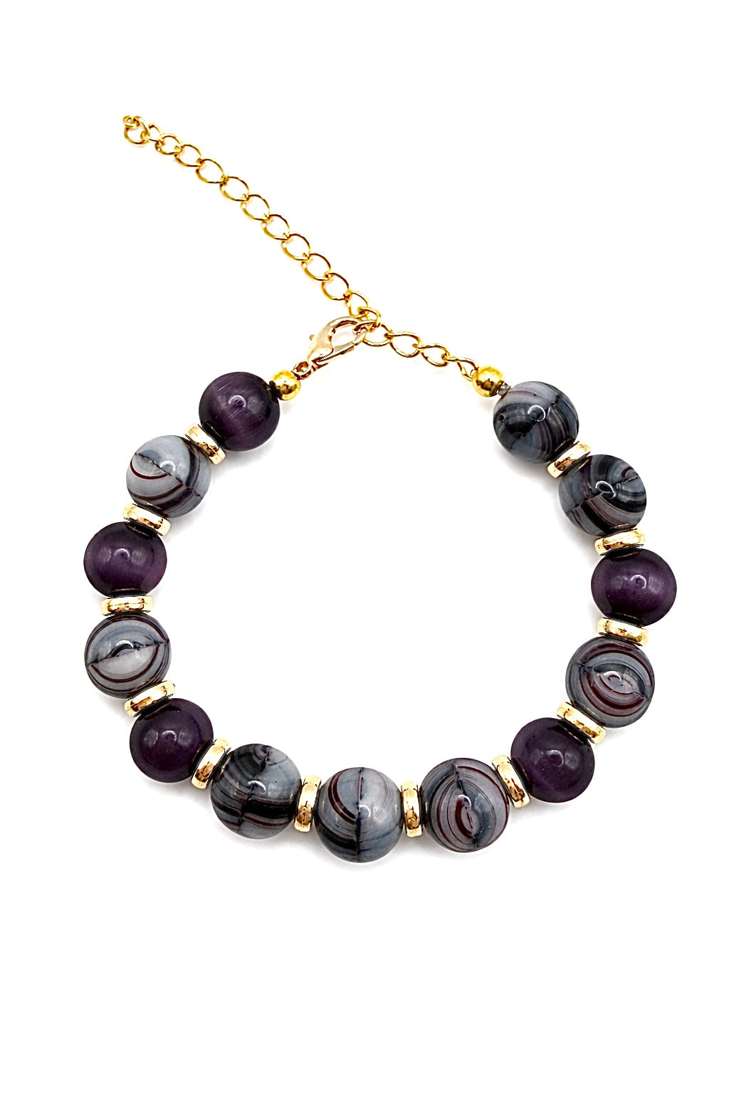 Lila Archat Perlenarmband