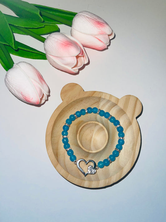 Heart Love Glasperlen Armband
