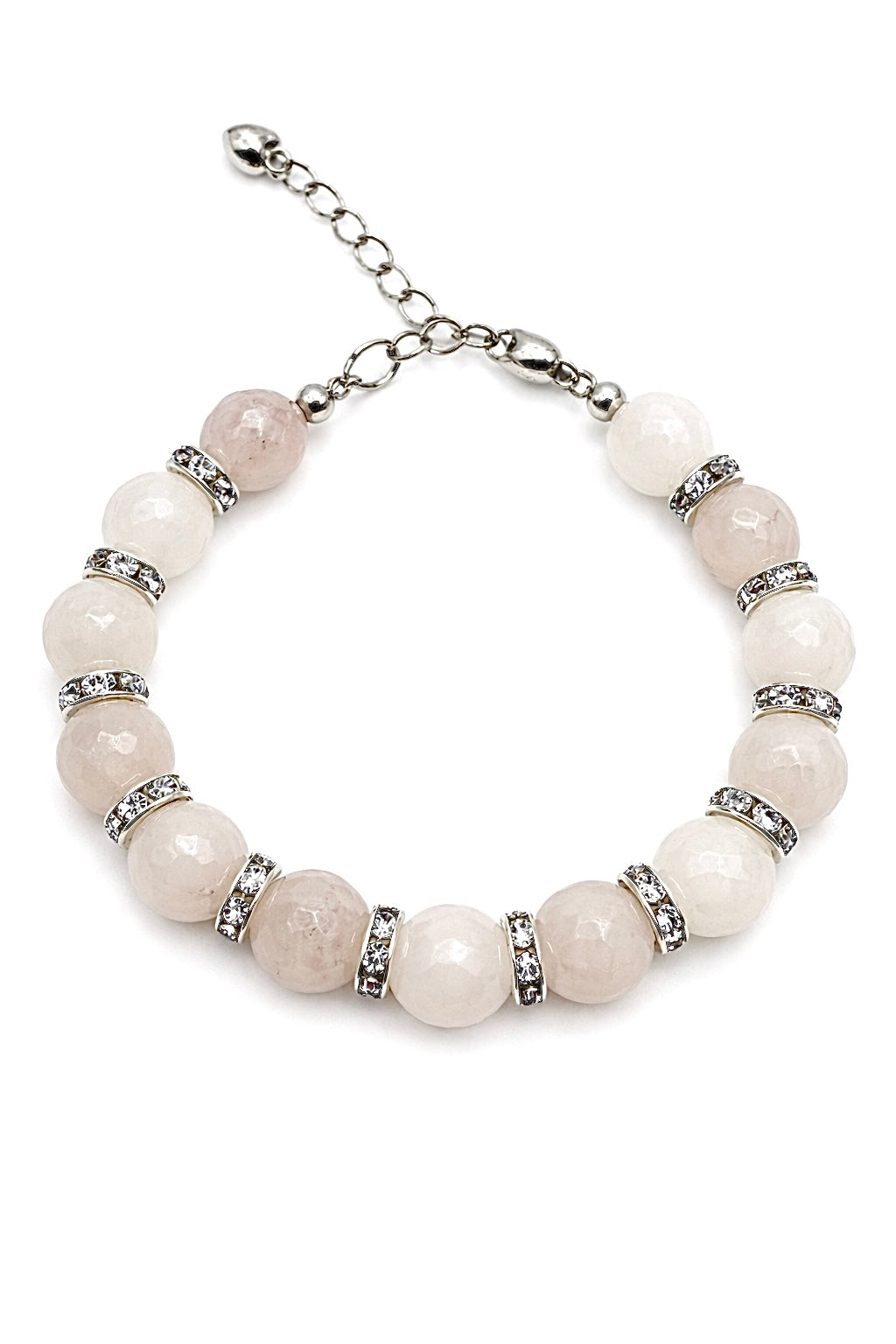 Rosenquarz Perlenarmband