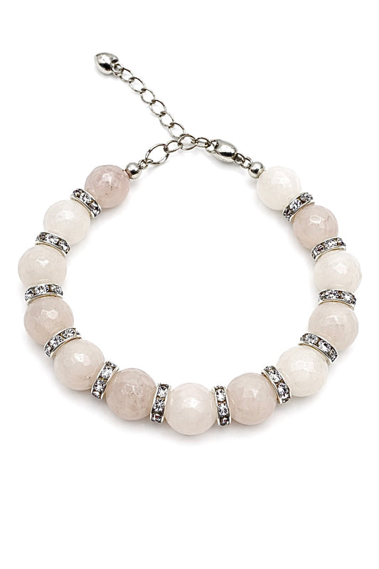 Rosenquarz Perlenarmband