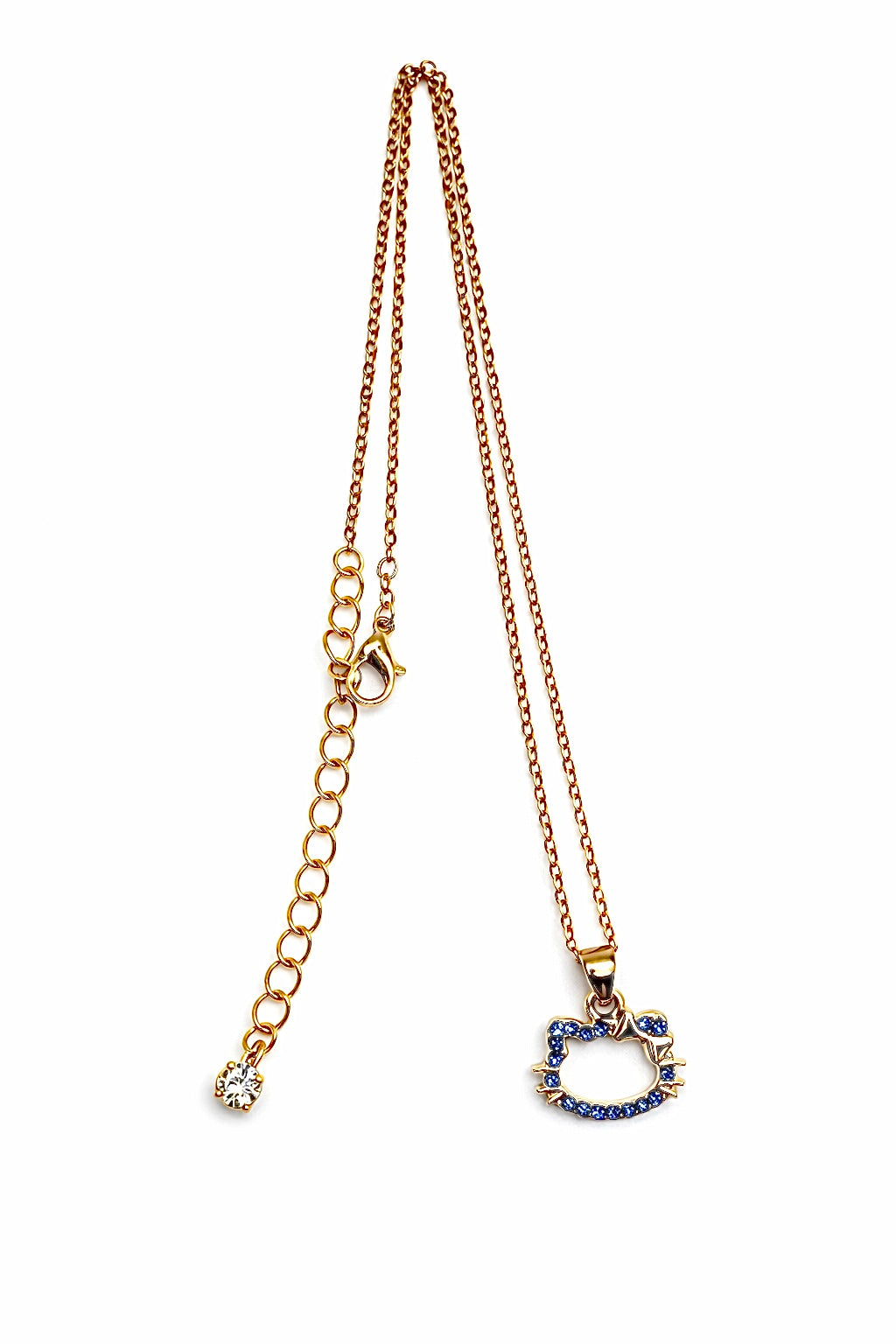 Kitty Gold Chain - Blau