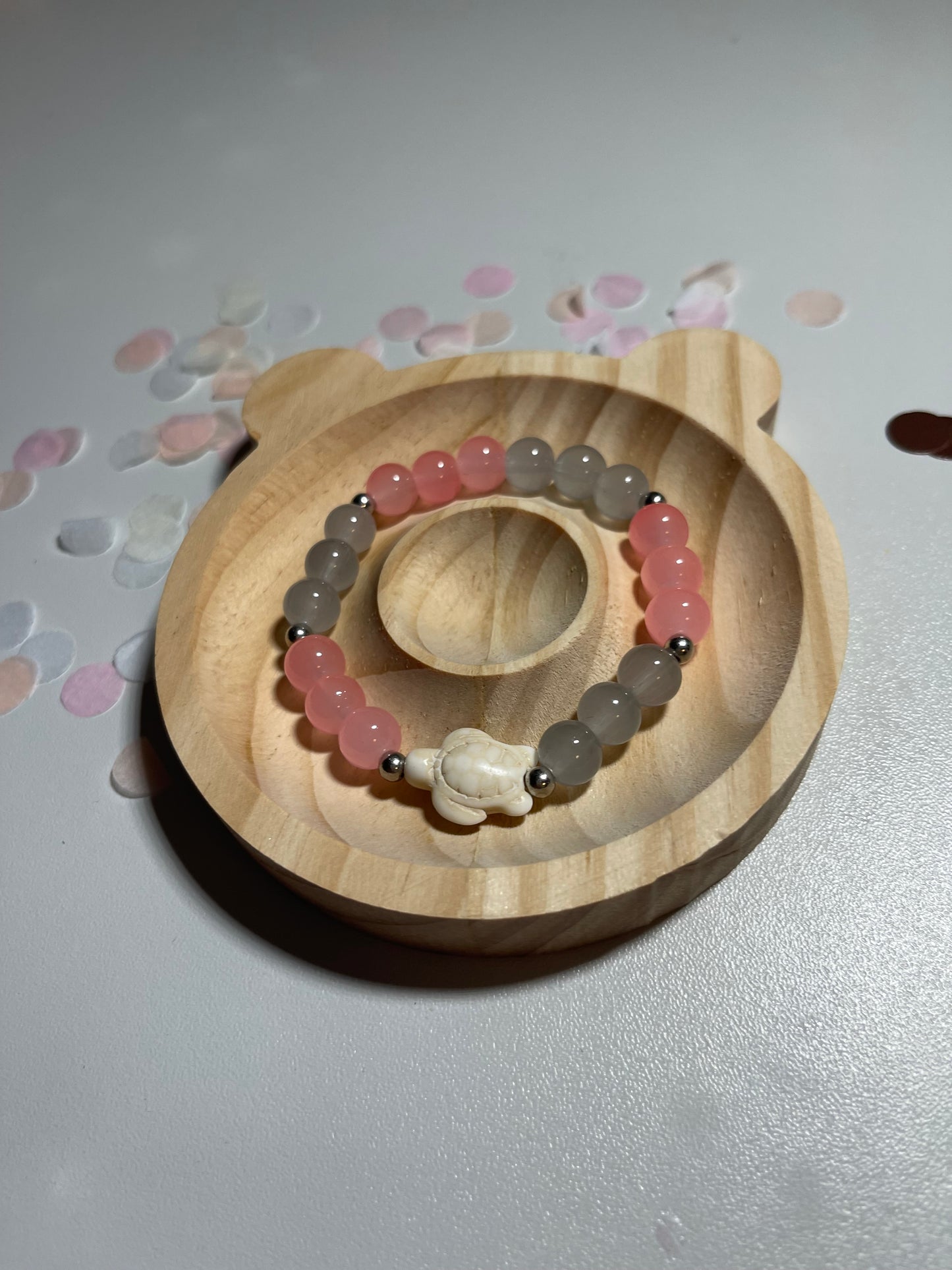 Glasperlen Schildkröten Armband