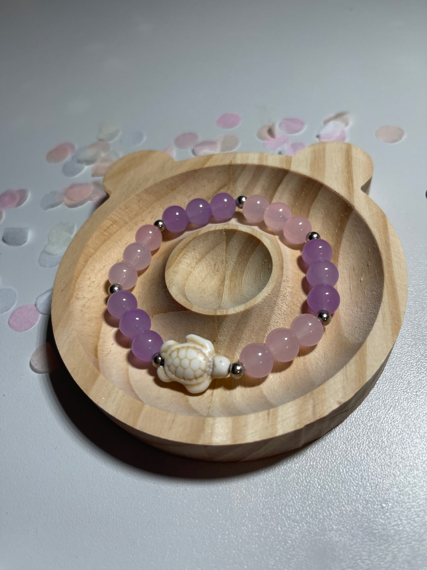 Glasperlen Schildkröten Armband