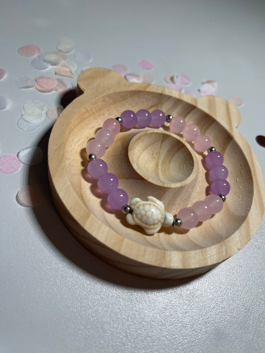 Glasperlen Schildkröten Armband