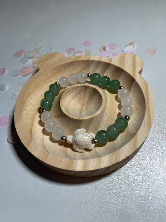 Glasperlen Schildkröten Armband